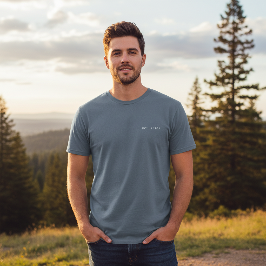 As for me and my House Joshua 24:15 Faith T-Shirt