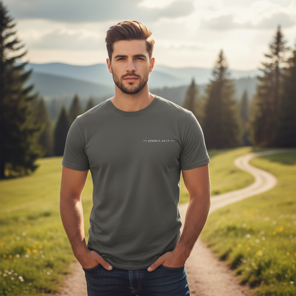 As for me and my House Joshua 24:15 Faith T-Shirt