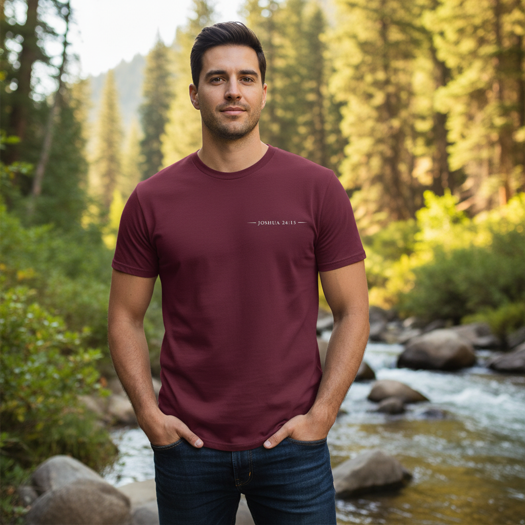 As for me and my House Joshua 24:15 Faith T-Shirt