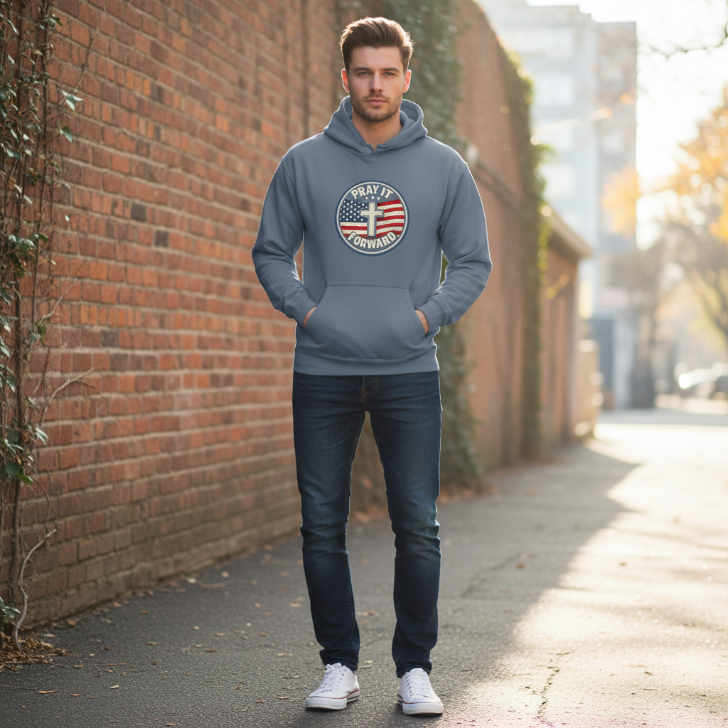 Pray it Forward Patriot Hoodie