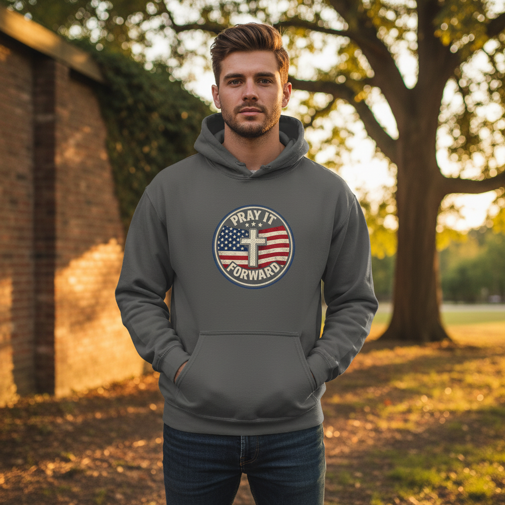 Pray it Forward Patriot Hoodie