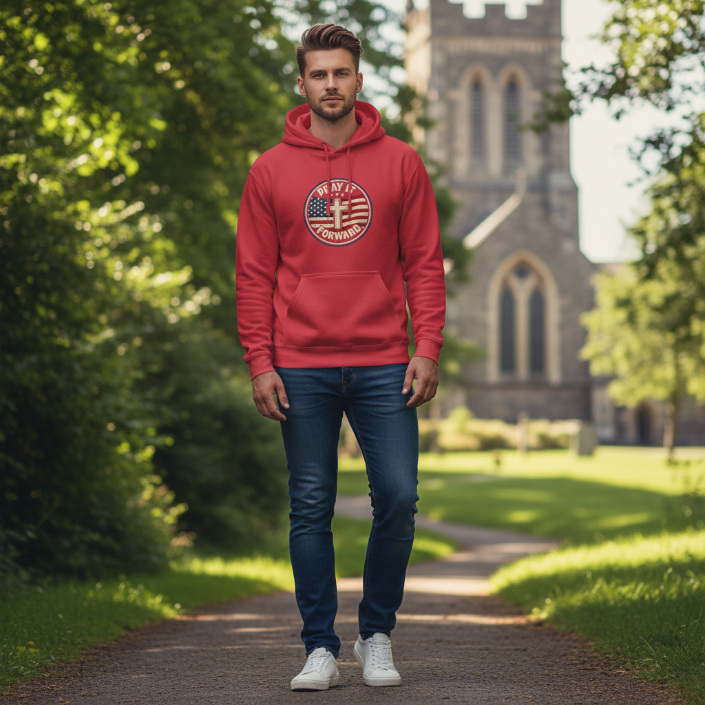 Pray it Forward Patriot Hoodie