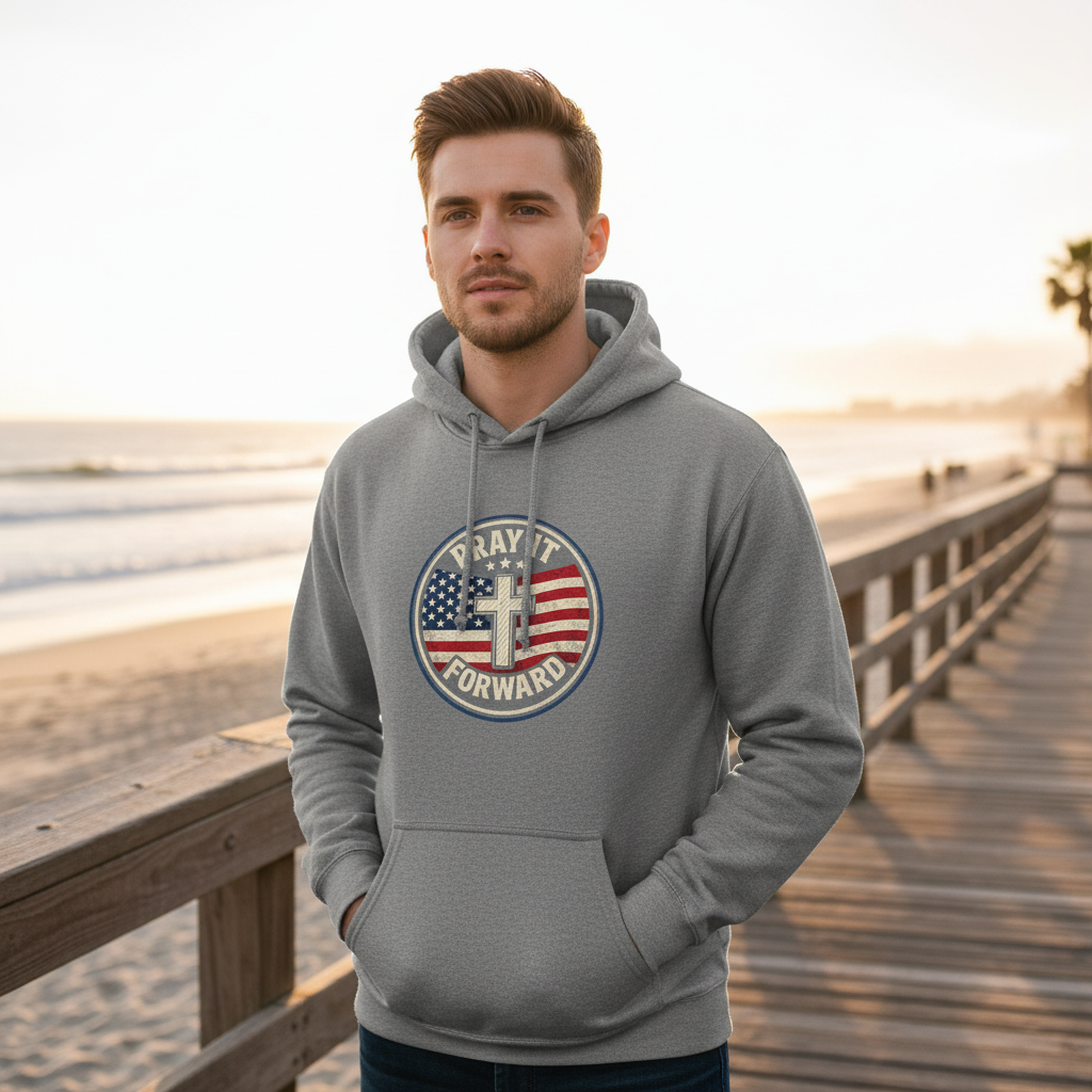 Pray it Forward Patriot Hoodie