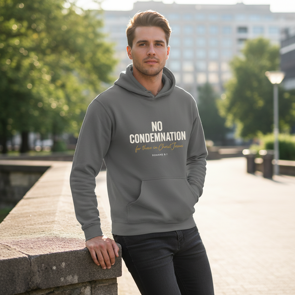 No Condemnation for those in Christ Romans 8:1 Faith Hoodie