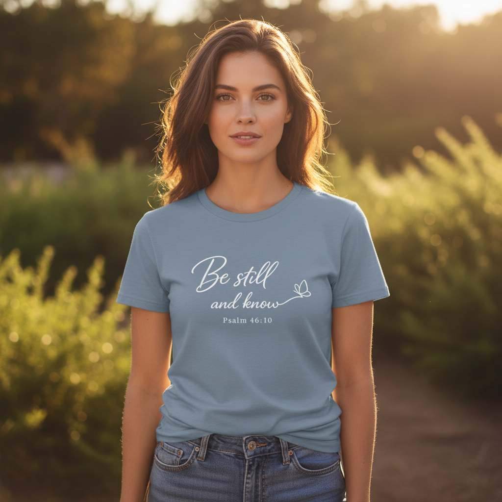 Be still and Know Psalm 46:10 Faith T-Shirt