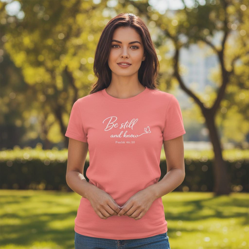 Be still and Know Psalm 46:10 Faith T-Shirt
