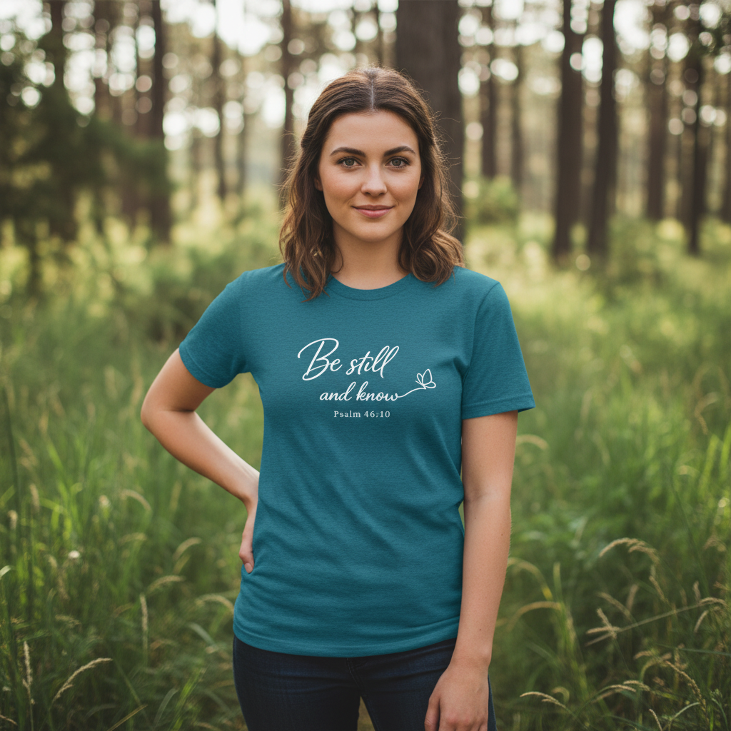 Be still and Know Psalm 46:10 Faith T-Shirt