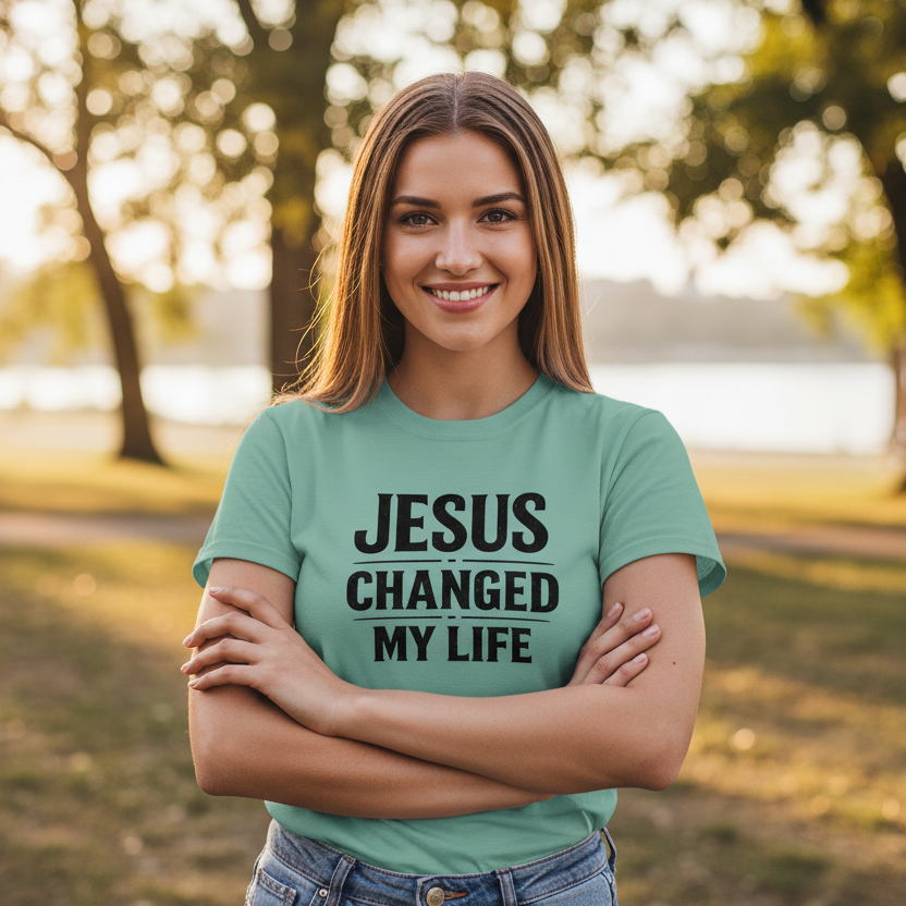 Jesus Changed my Life Faith T-Shirt