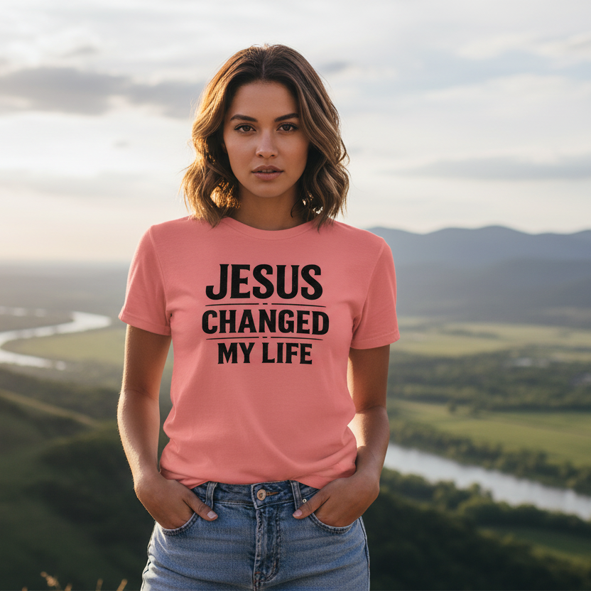 Jesus Changed my Life Faith T-Shirt