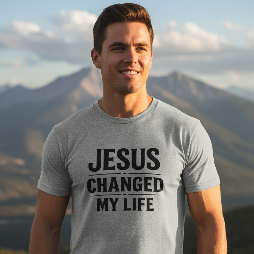 Jesus Changed my Life Faith T-Shirt