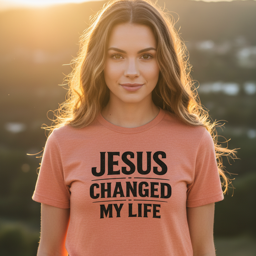 Jesus Changed my Life Faith T-Shirt