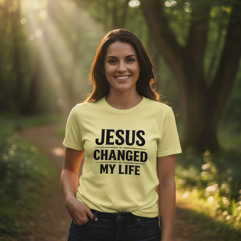 Jesus Changed my Life Faith T-Shirt