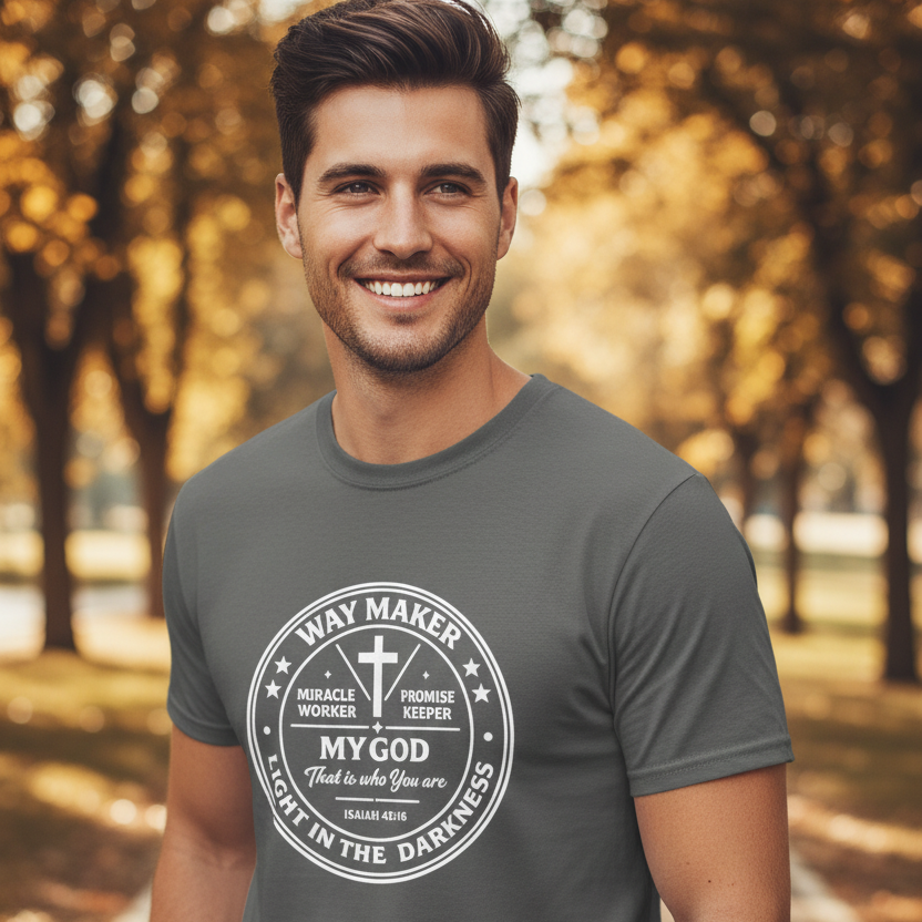 Way Maker Light in the Darkness Faith T-Shirt