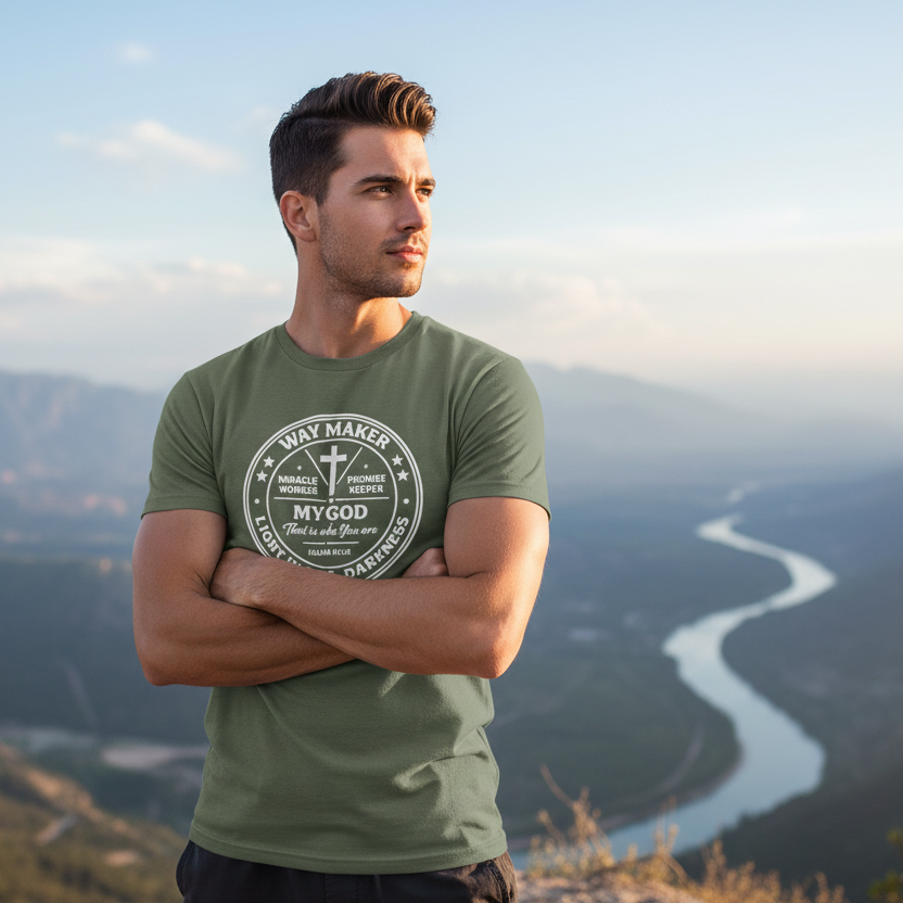 Way Maker Light in the Darkness Faith T-Shirt