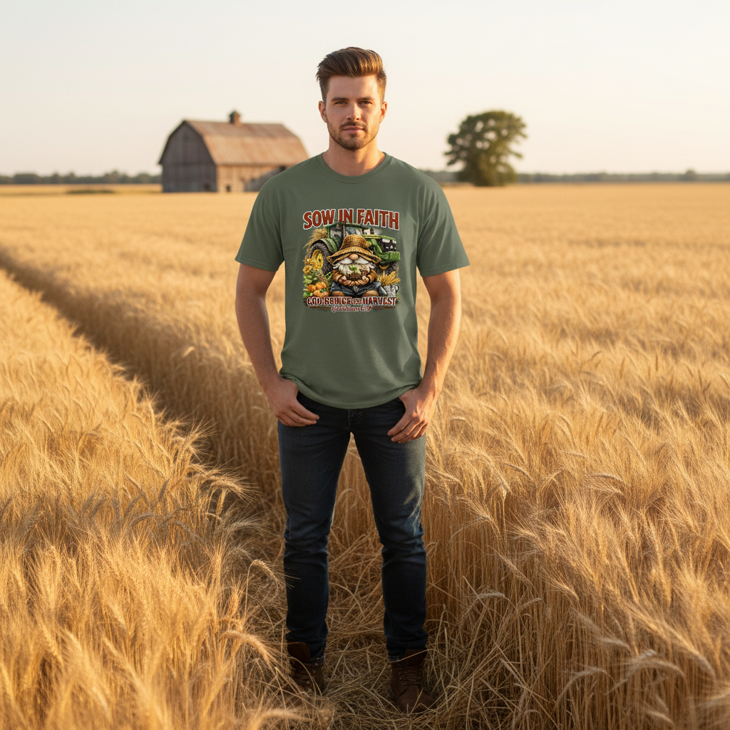 Sow in Faith God brings the Harvest Galatians 6:9 Faith T-Shirt