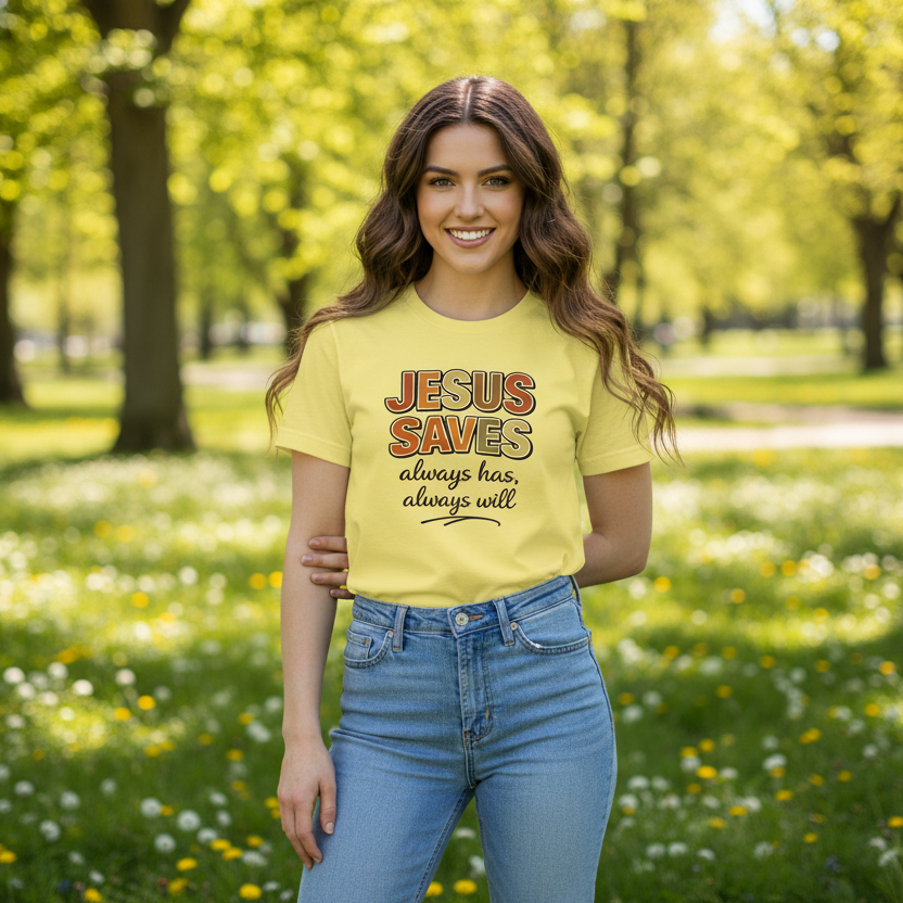 Jesus Saves always has always will Faith T-Shirt