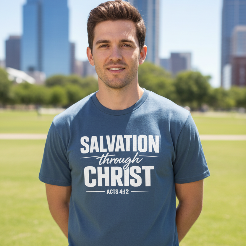 Salvation Through Christ Acts 4:12 Faith T-Shirt