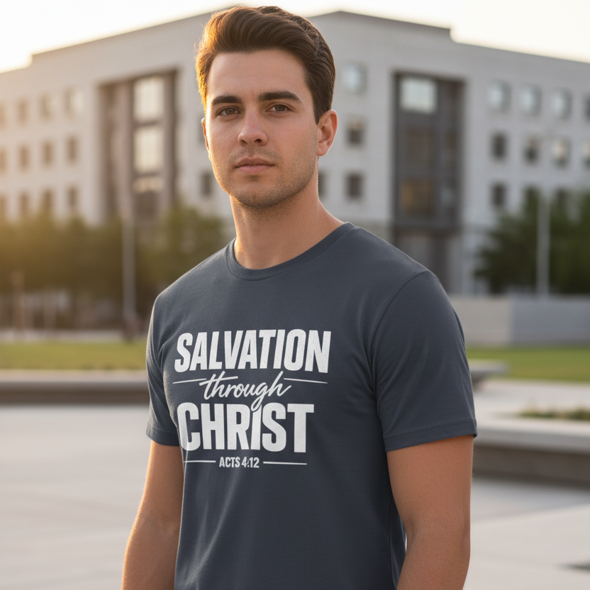 Salvation Through Christ Acts 4:12 Faith T-Shirt