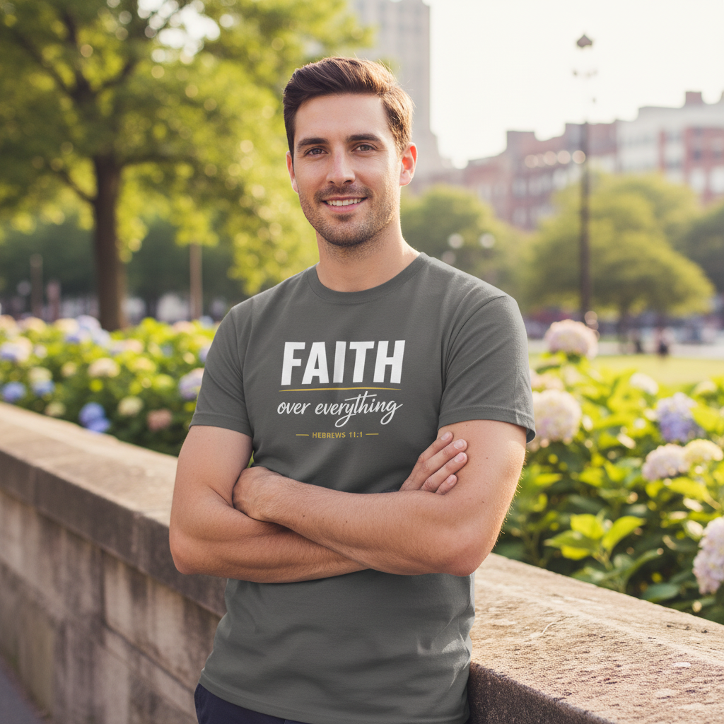 Faith over Everything Hebrews 11:1 Faith T-Shirt
