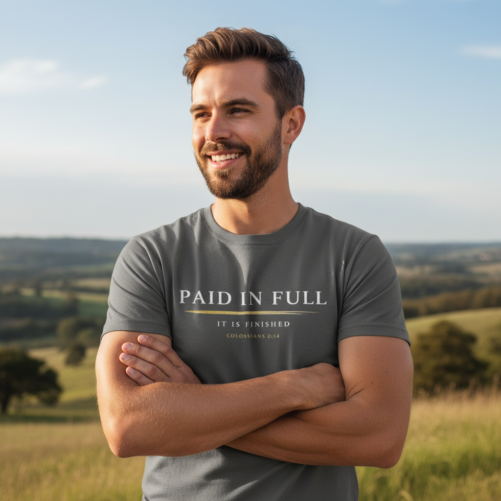 Paid in Full Colossians 2:14 Faith T-Shirt