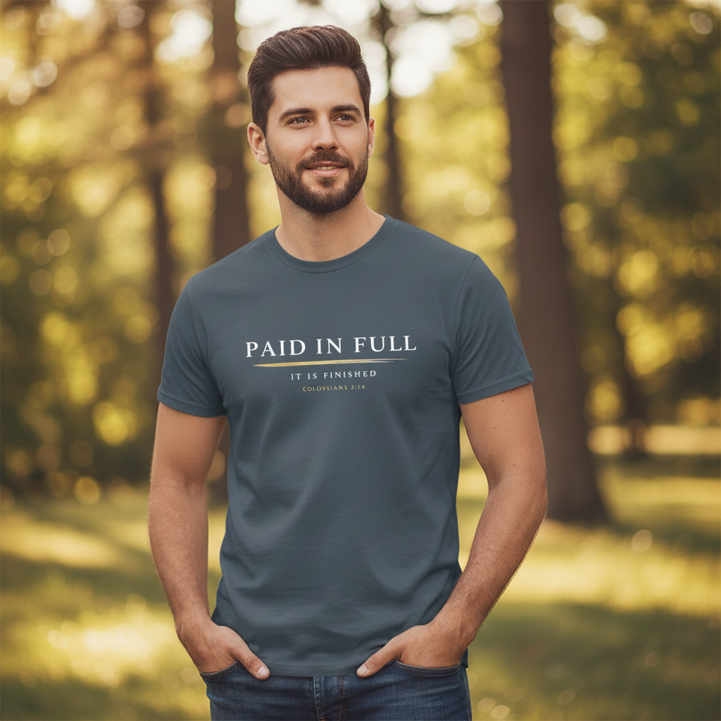 Paid in Full Colossians 2:14 Faith T-Shirt