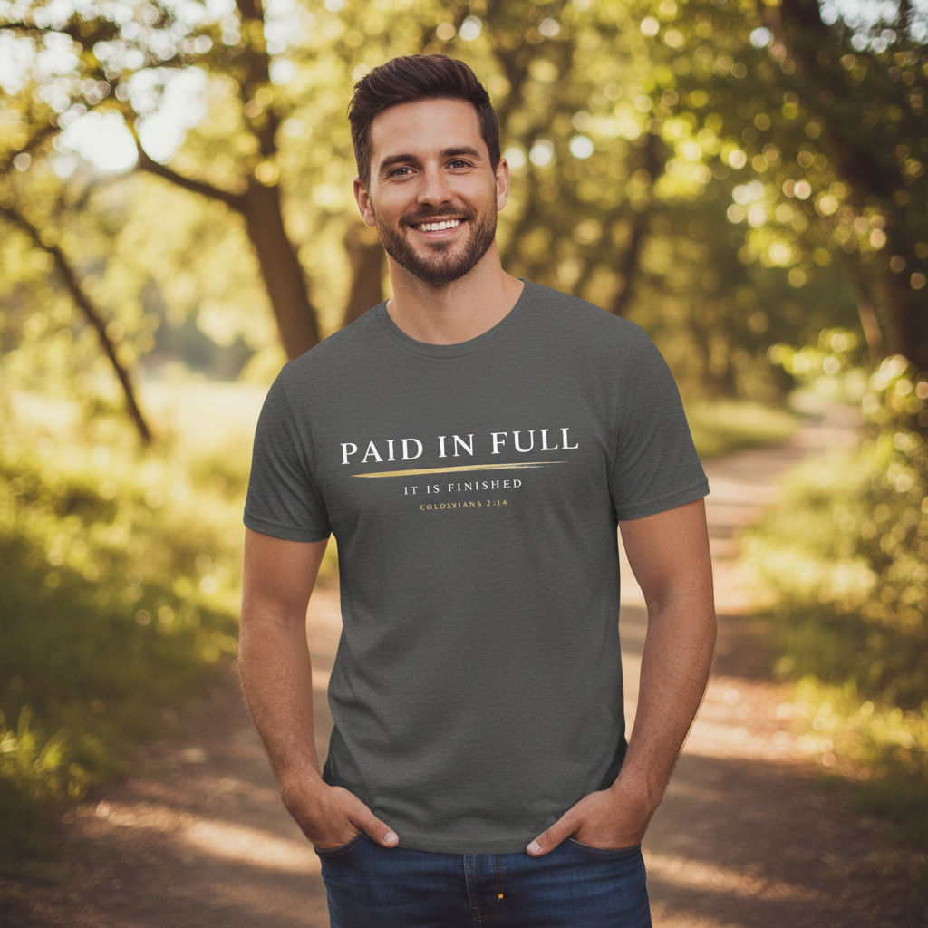 Paid in Full Colossians 2:14 Faith T-Shirt