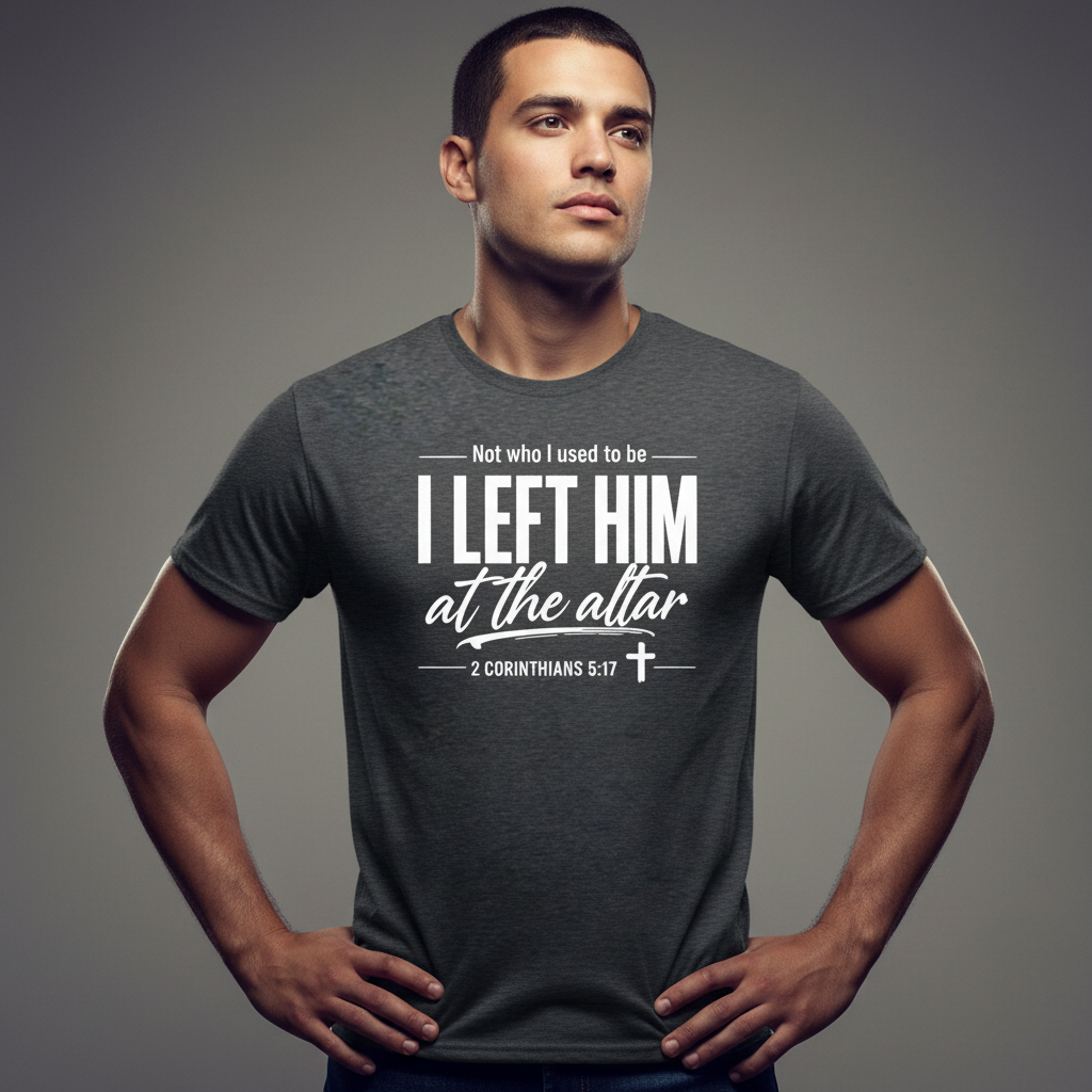 Not who i used to be I left Him at the Altar Faith T-Shirt