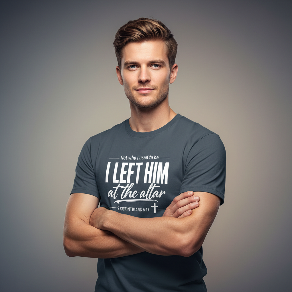 Not who i used to be I left Him at the Altar Faith T-Shirt