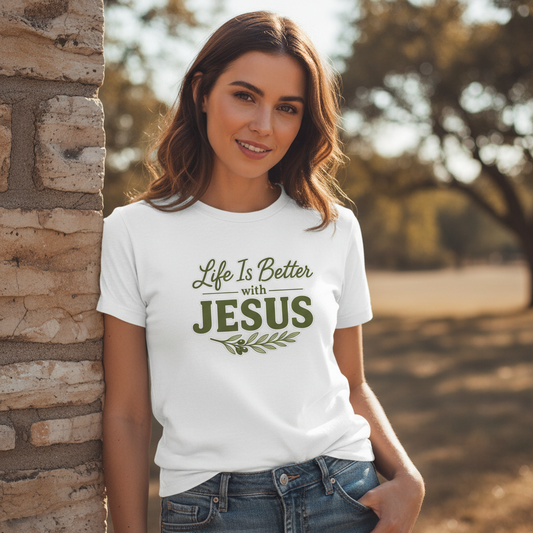 Life is Better with Jesus Faith T-Shirt