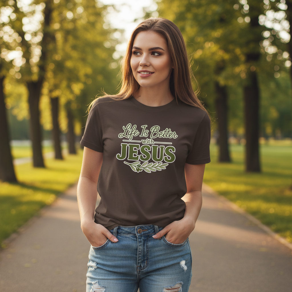 Life is Better with Jesus Faith T-Shirt