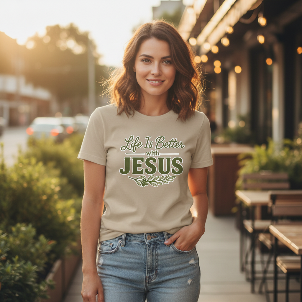 Life is Better with Jesus Faith T-Shirt