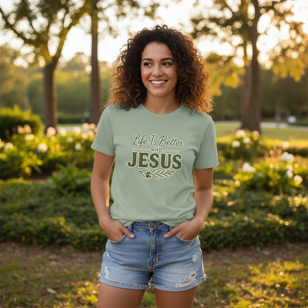 Life is Better with Jesus Faith T-Shirt
