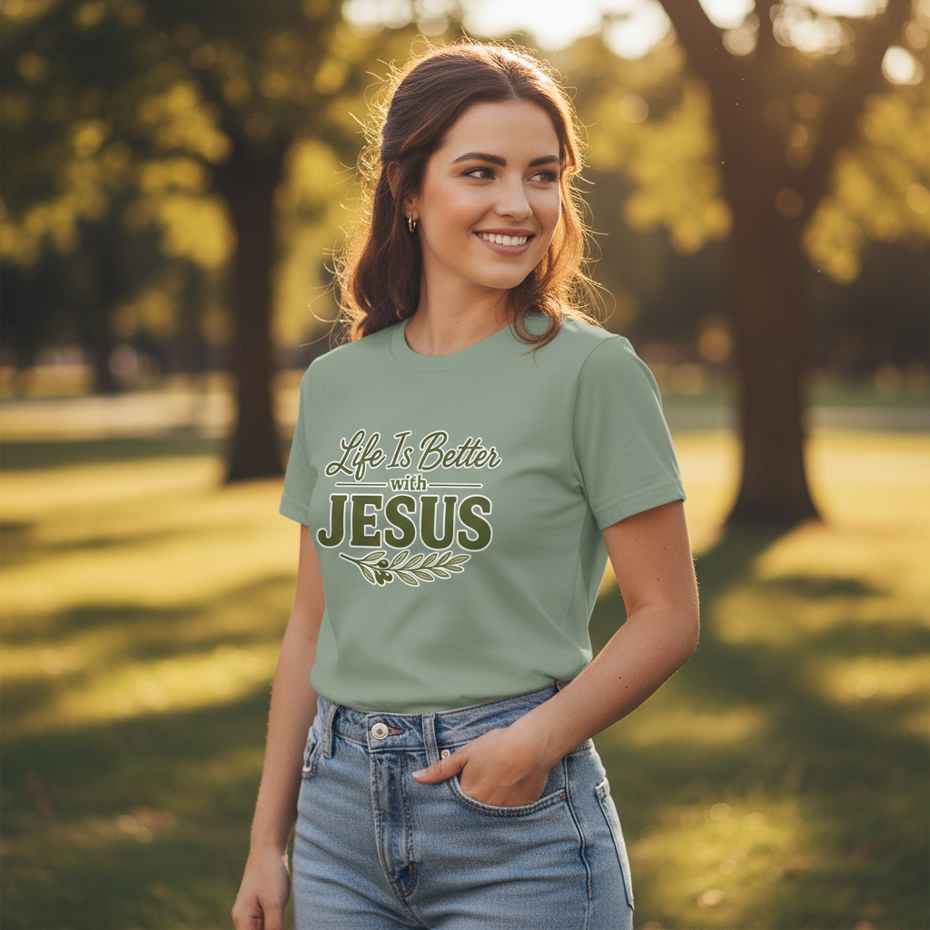 Life is Better with Jesus Faith T-Shirt