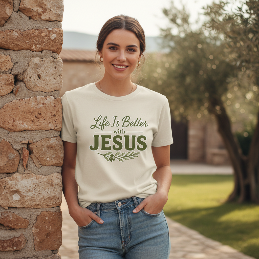 Life is Better with Jesus Faith T-Shirt