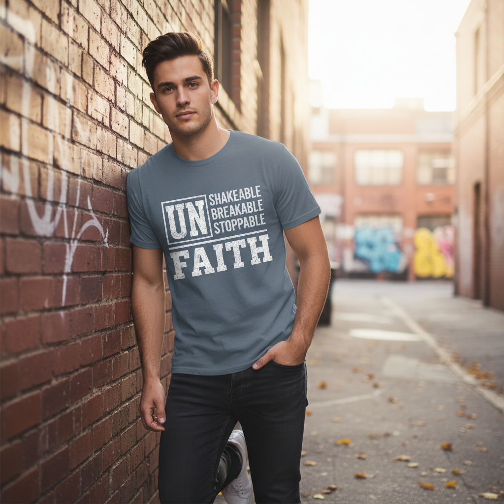 Unshakeable Unbreakable Unstoppable Faith T-Shirt