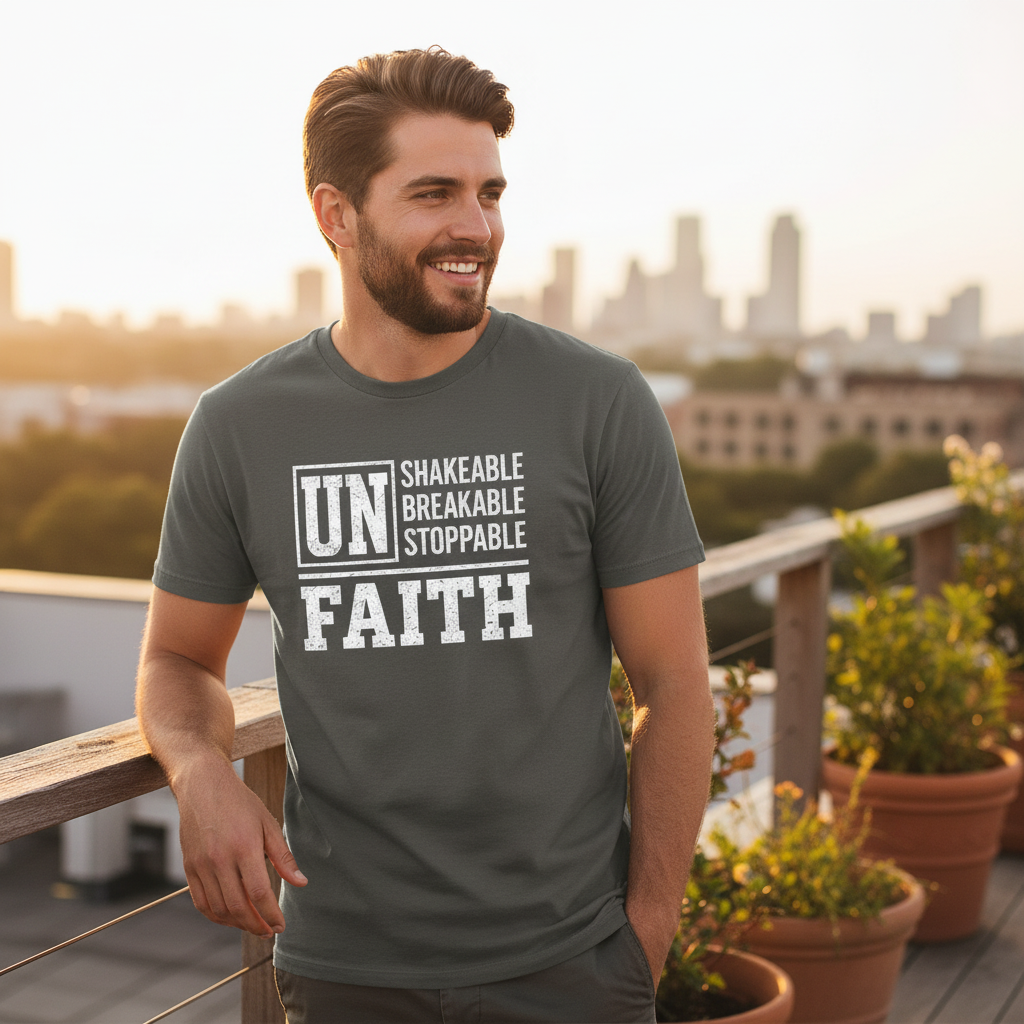 Unshakeable Unbreakable Unstoppable Faith T-Shirt