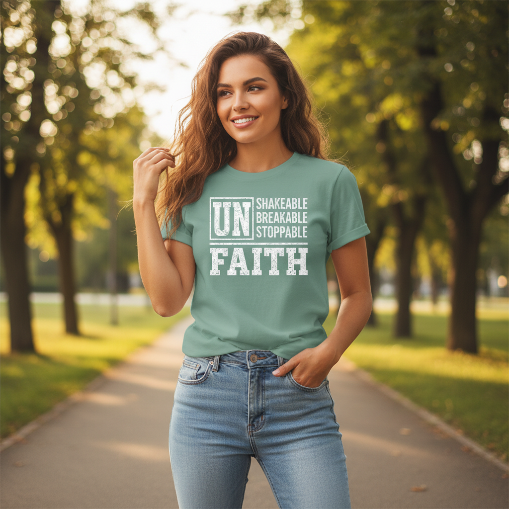 Unshakeable Unbreakable Unstoppable Faith T-Shirt