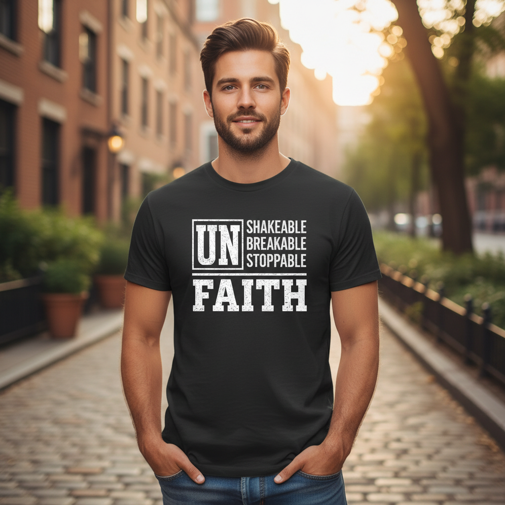 Unshakeable Unbreakable Unstoppable Faith T-Shirt