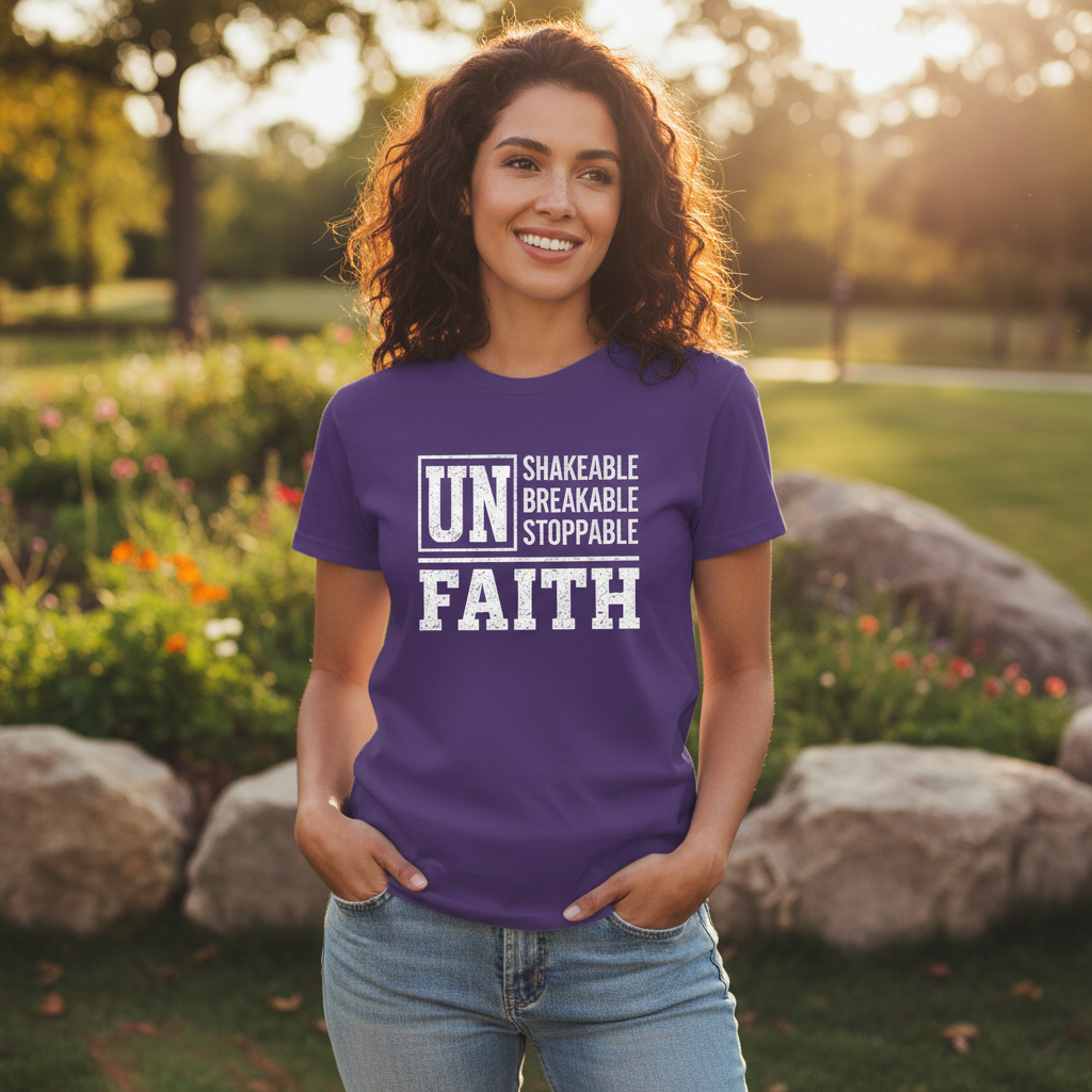 Unshakeable Unbreakable Unstoppable Faith T-Shirt
