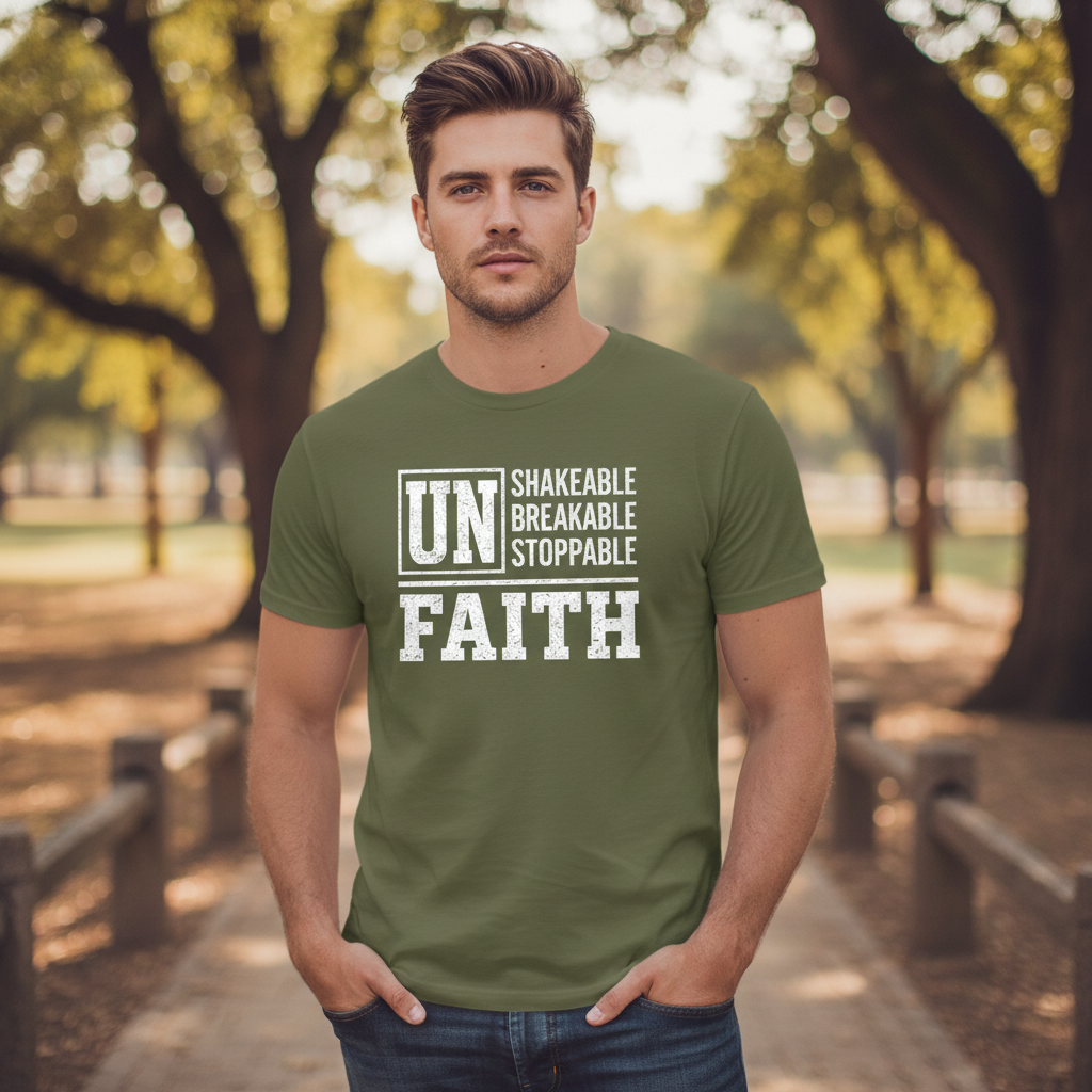 Unshakeable Unbreakable Unstoppable Faith T-Shirt