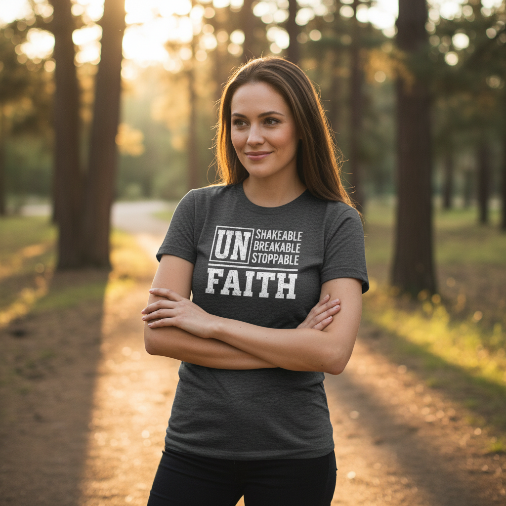 Unshakeable Unbreakable Unstoppable Faith T-Shirt