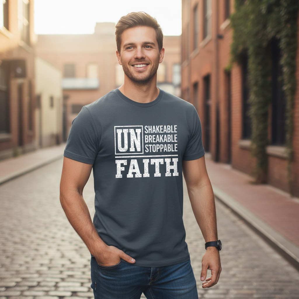 Unshakeable Unbreakable Unstoppable Faith T-Shirt