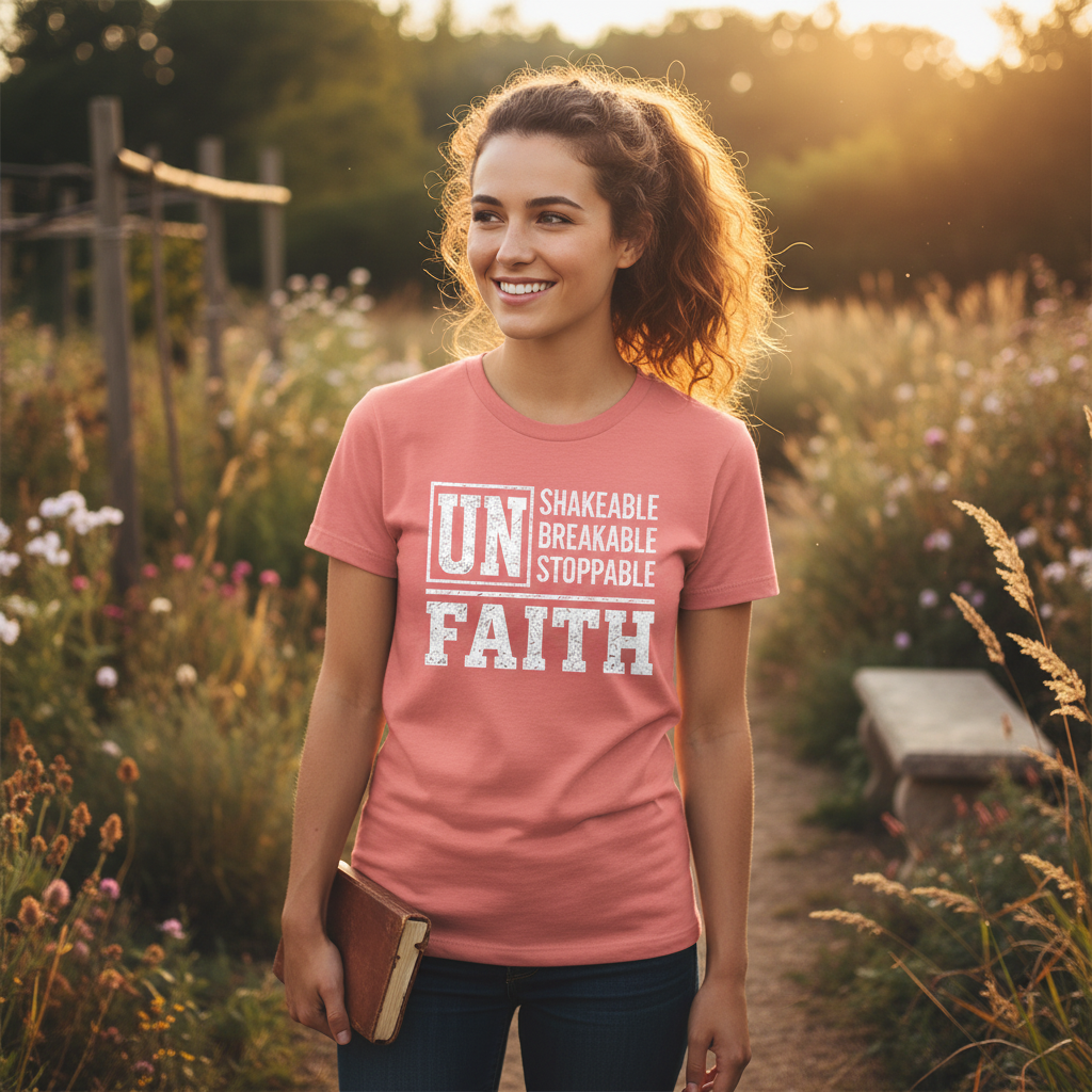 Unshakeable Unbreakable Unstoppable Faith T-Shirt