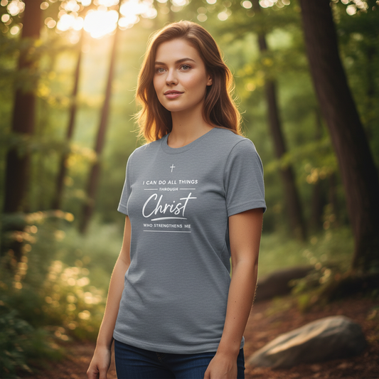 I Can Do All Things Through Christ Faith T-Shirt