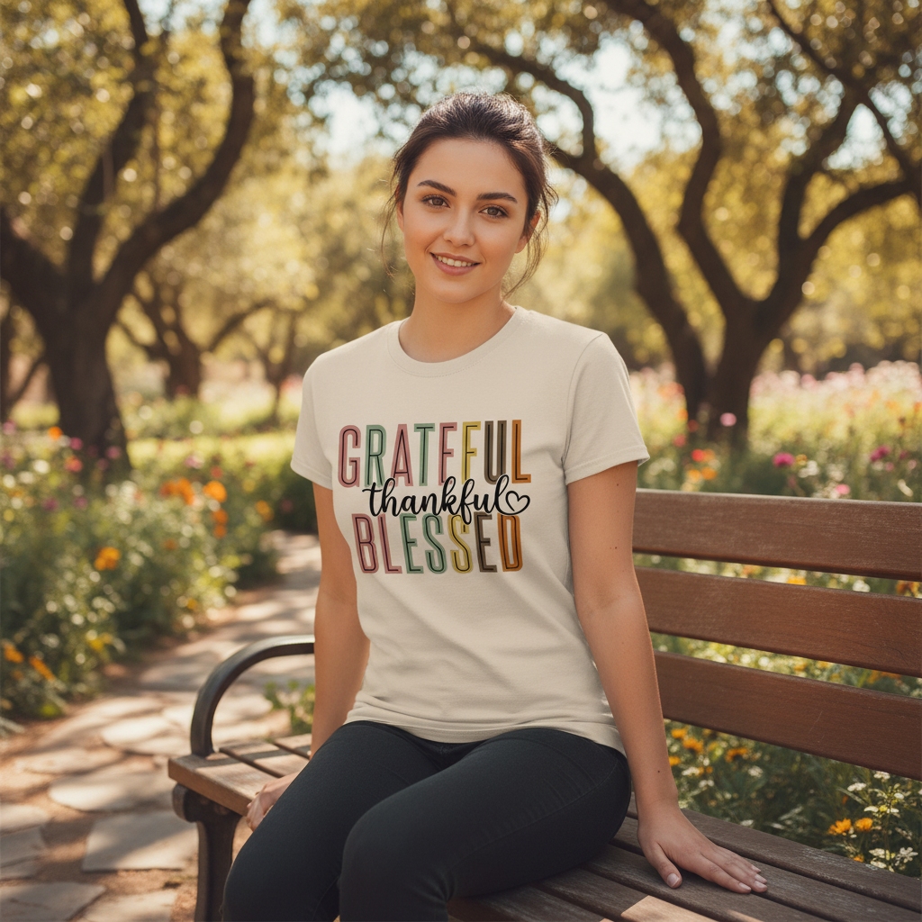 Grateful Thankful Blessed Faith T-Shirt
