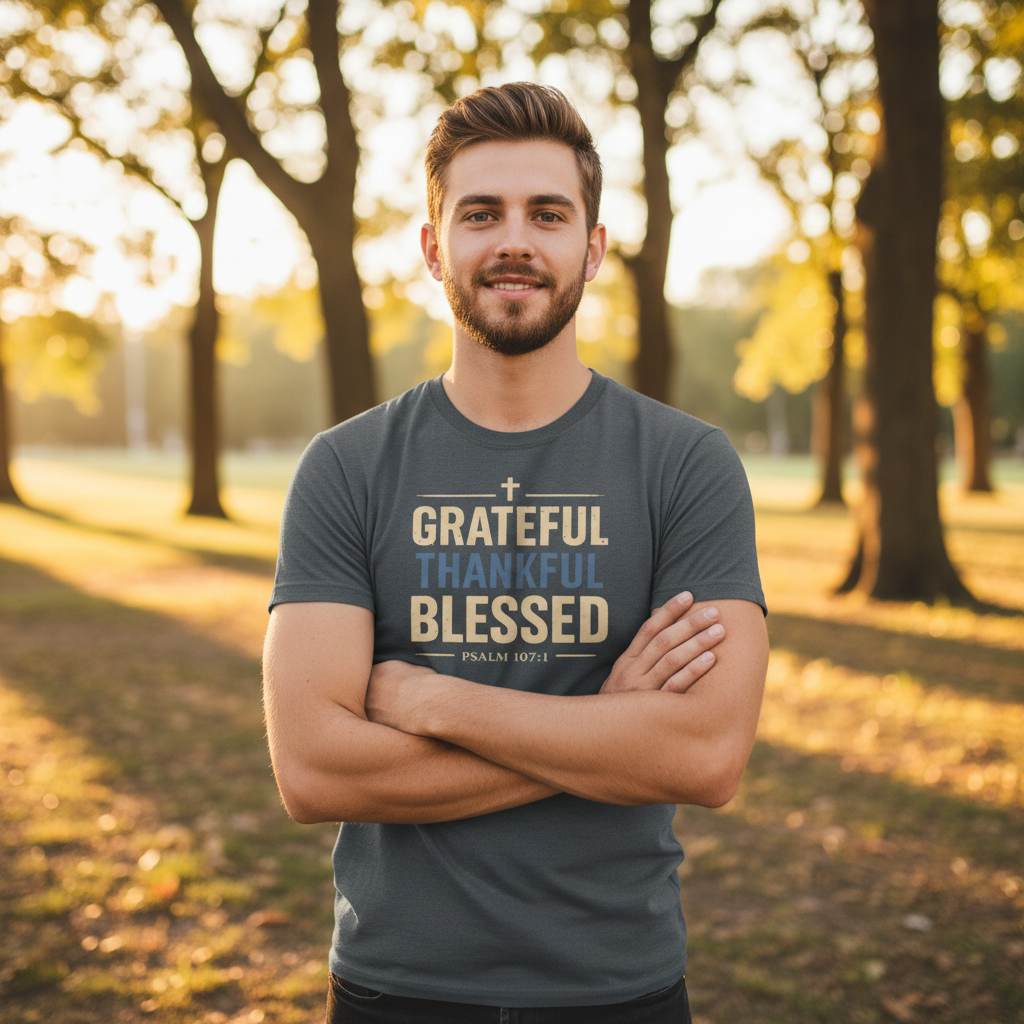 Grateful Thankful Blessed Faith T-Shirt