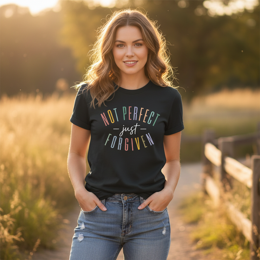 Not Perfect Just Forgiven Faith T-Shirt