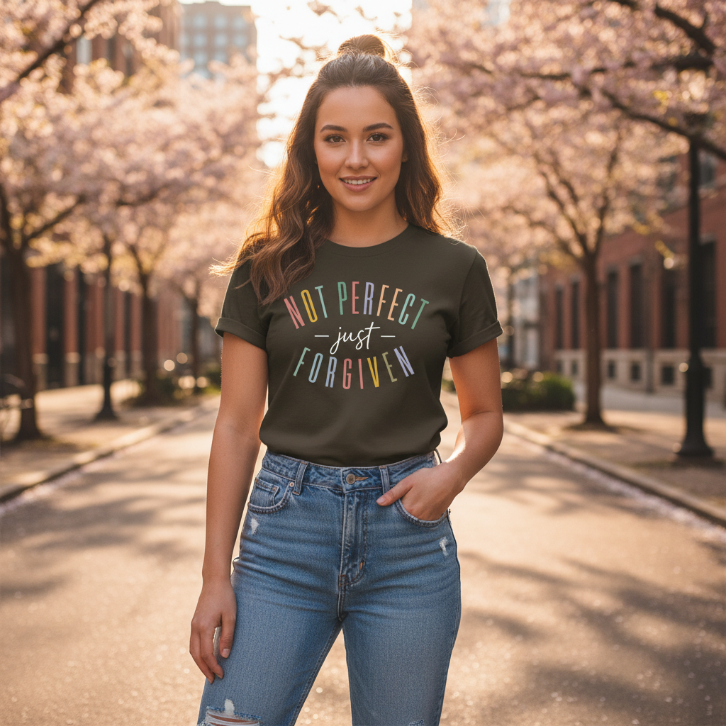 Not Perfect Just Forgiven Faith T-Shirt