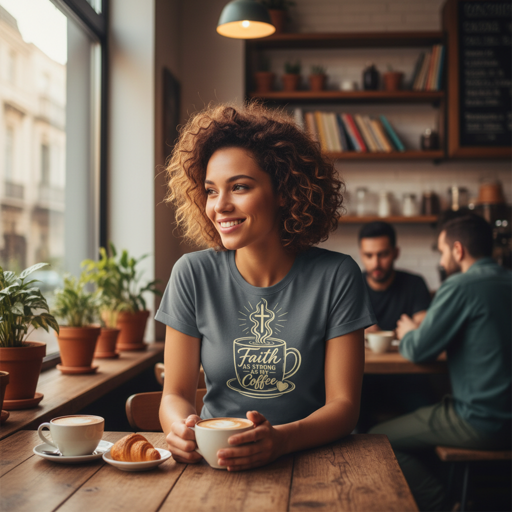 Faith as Strong as my Coffee T-Shirt