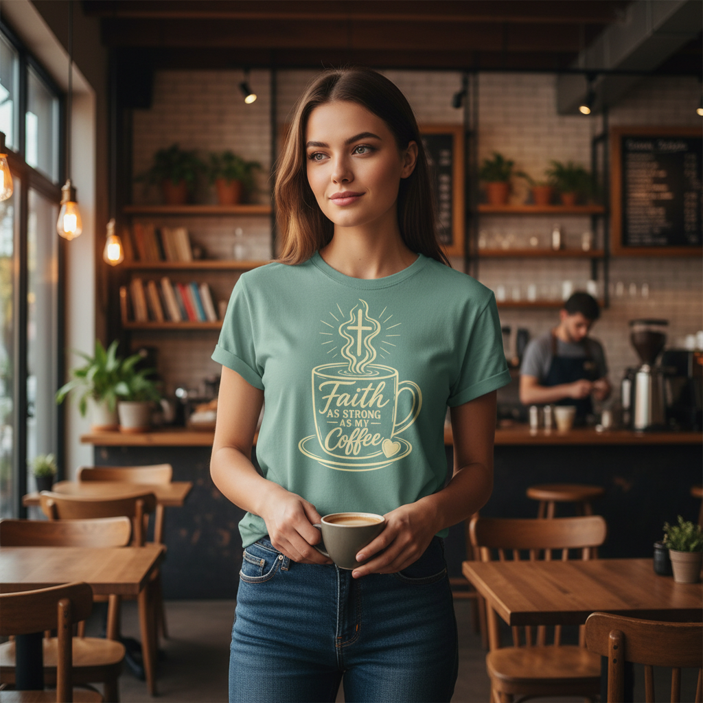 Faith as Strong as my Coffee T-Shirt